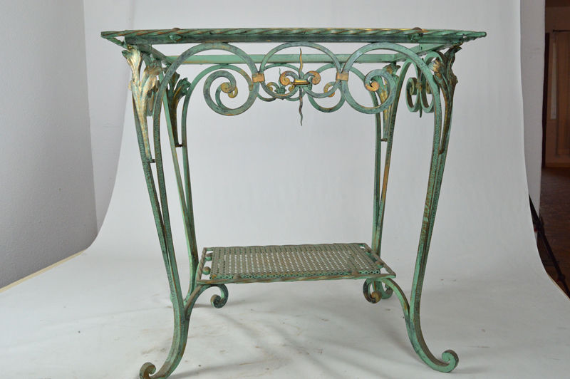 PIETEMENT TABLE RECTANGULAIRE FER FORGE PATINEE 300 Nice (06)