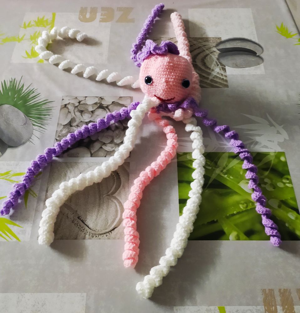 Pieuvre au crochet  faite main au crochet 5 Dax (40)