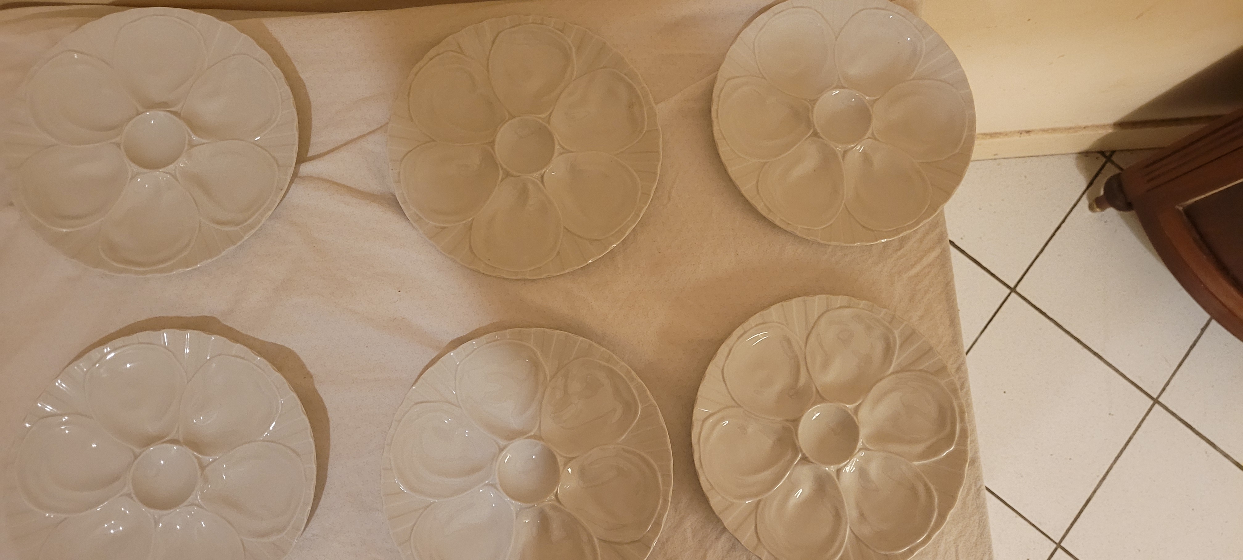 PILLIUYT 6 Assiettes � huitres 23cm  Vend�me  50 Bordeaux (33)