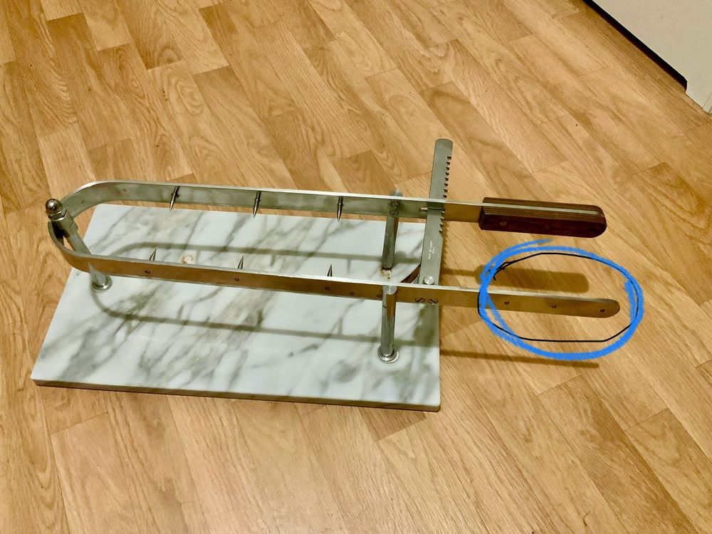 Pince � jambon en marbre en acier inoxydable 110 Combs-la-Ville (77)