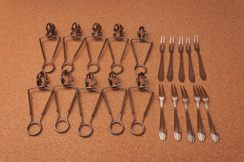 10 pinces + 10 fourchettes � escargots 50 Villerupt (54)