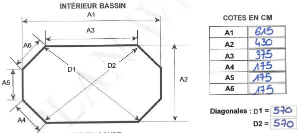Piscine hors sol en bois 6.15 x 4.3m tout �quip� 4000 Mieussy (74)
