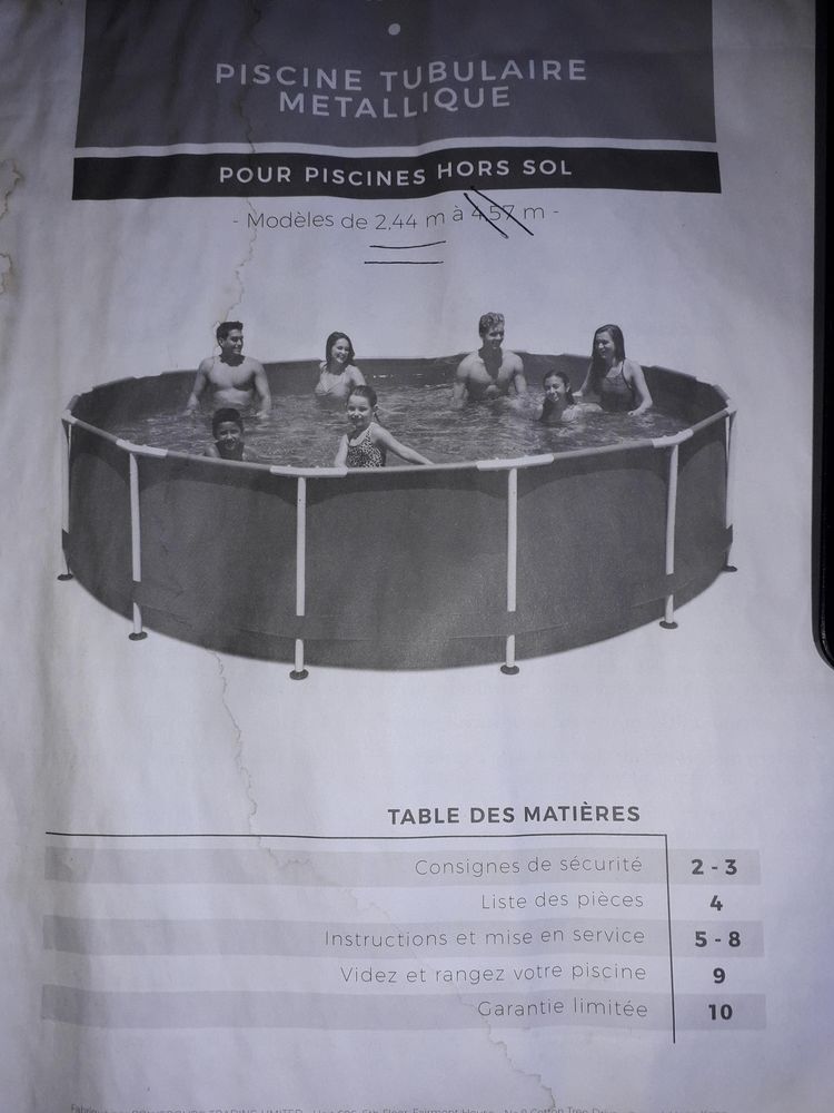 piscine octogonale 2.44 sur 2.44 cm 70 Chelles (77)