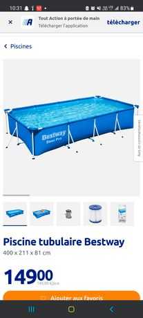 Piscine tubulaire besway 4x211x81 100 Ozouer-le-Voulgis (77)