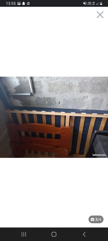 lit 1 place avec matelas 150 Piennes (54)