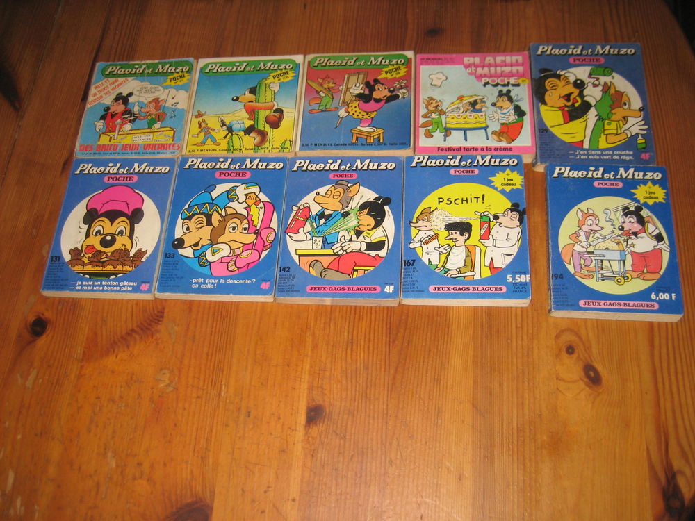 lot 10 bd PLACID ET PUZO POCHE ann�es 70/80 15 C�zy (89)