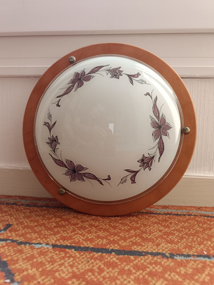 Plafonnier bois et verre 15 Strasbourg (67)