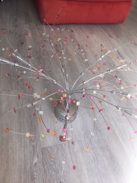 Plafonnier branches argent et perles multicolores 40 Jou�-l�s-Tours (37)