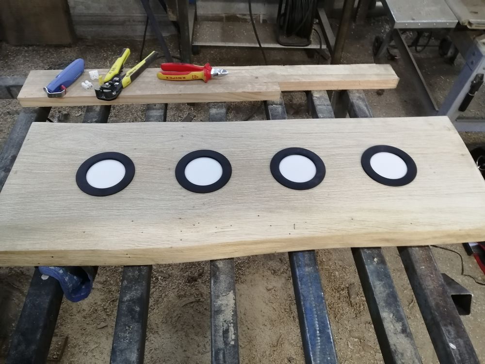 Plafonnier, luminaire ch�ne live edge 95 Vendeuvre-sur-Barse (10)