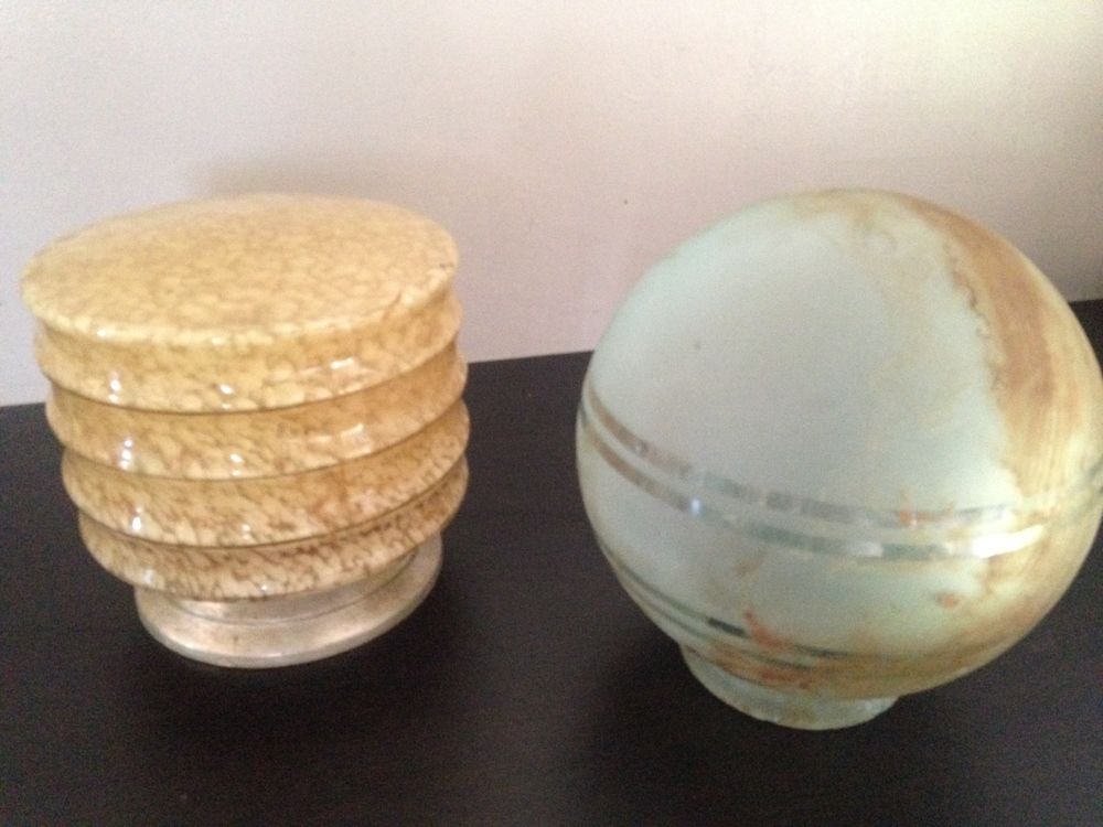 Plafonniers verre anciens 45 Le Beausset (83)