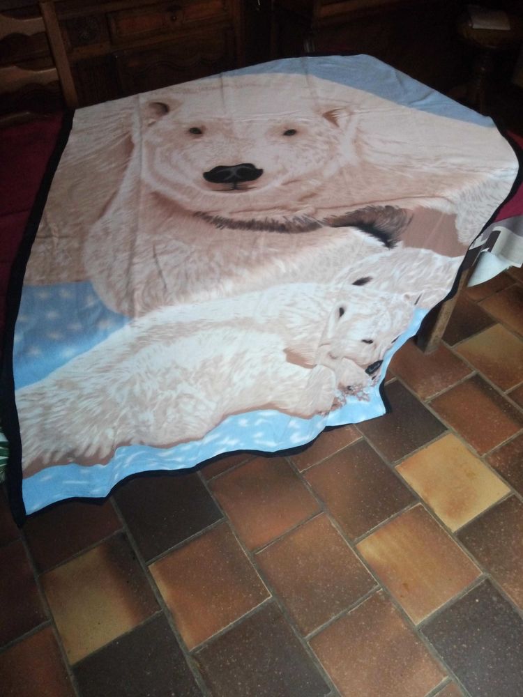 Plaid avec une t�te d'ours neuf jamais servi 8 Avermes (03)