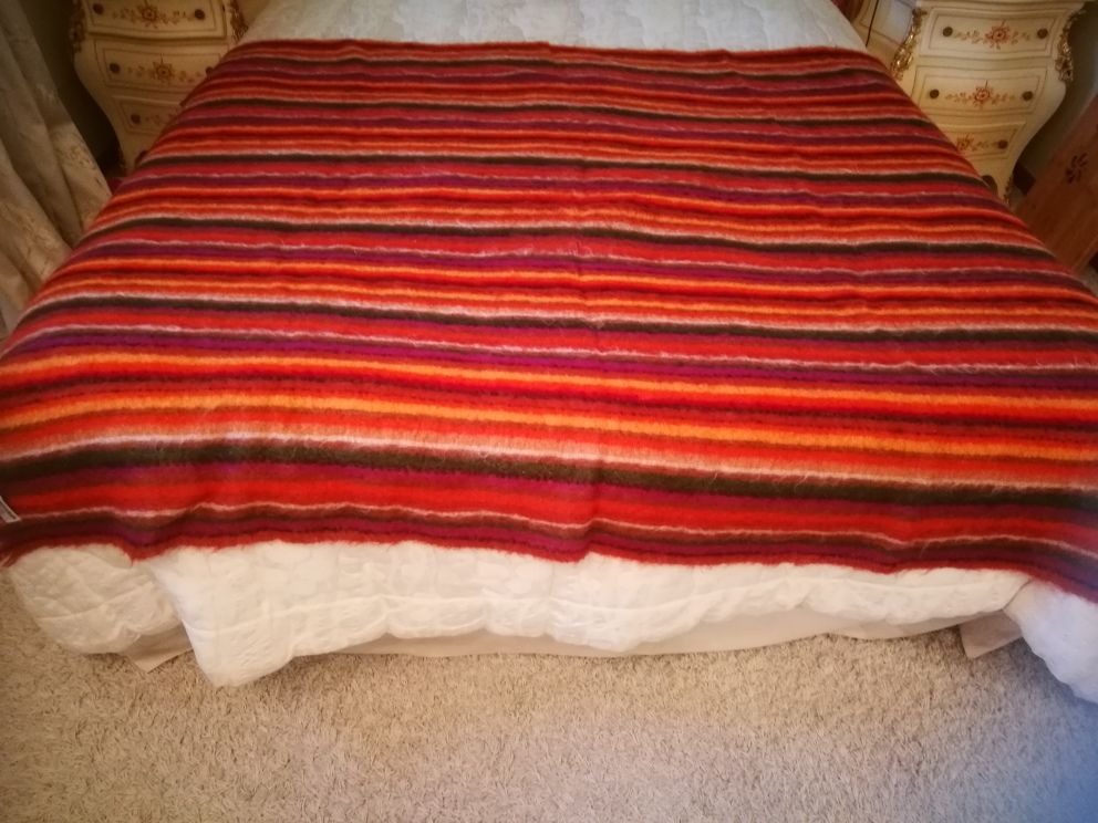 PLAID BRUN DE VIAN TIRAN 100% MOHAIR 110 Vence (06)