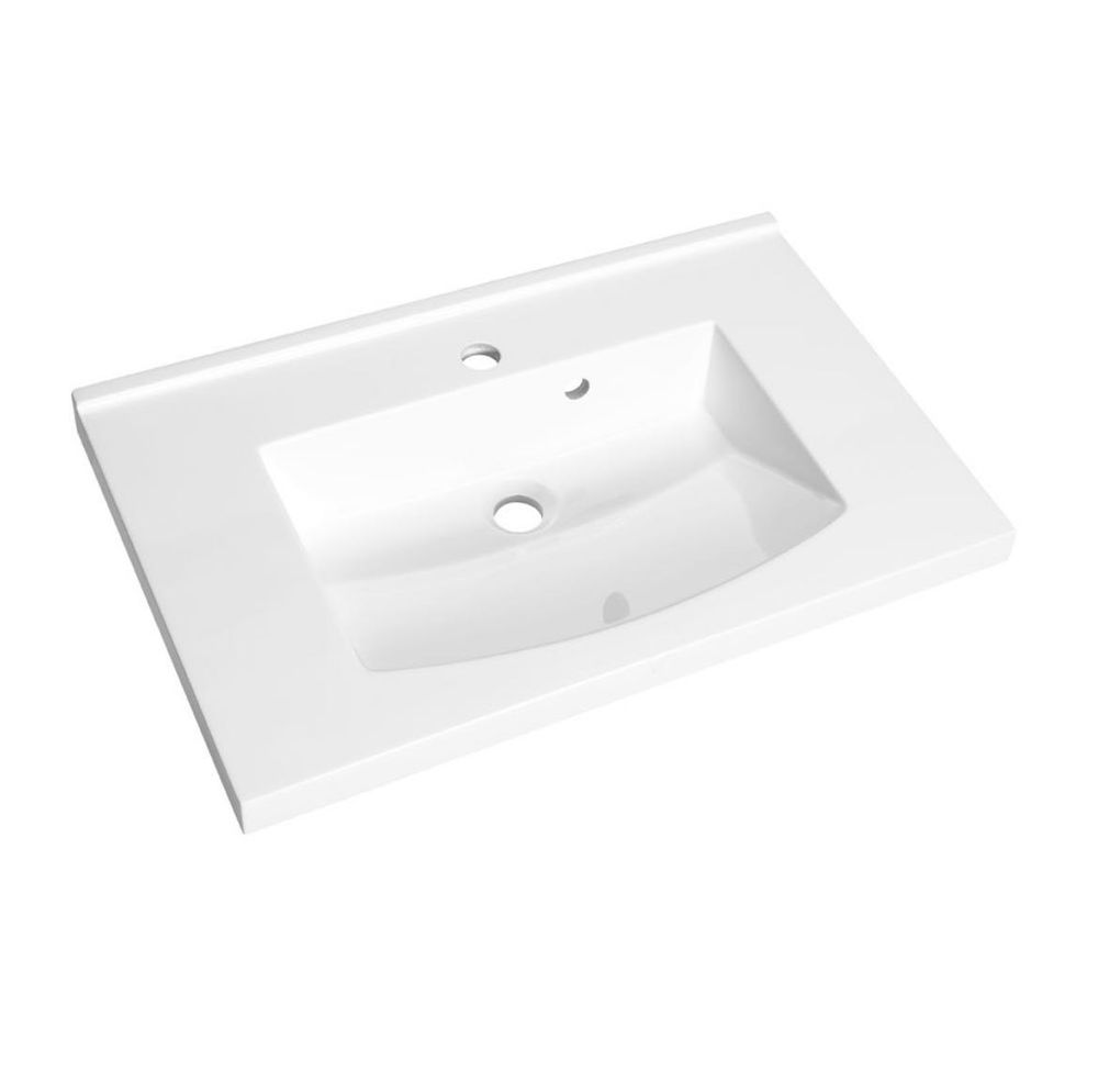 PLAN POLYBETON VASQUE BLANC 60cm 70 Bordeaux (33)