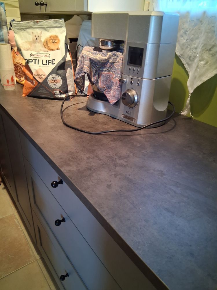 plan de travail gris fonc� marbr�/stratifi� 30 Fleury (11)