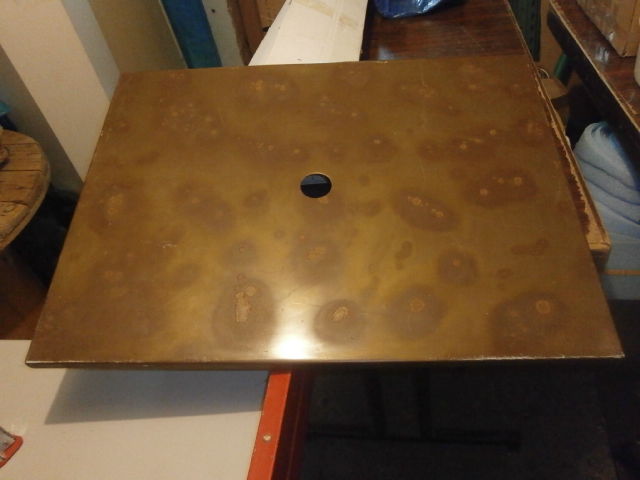 Plan de travail recouvert en acier oxyd� stabilis� 25 Wolxheim (67)