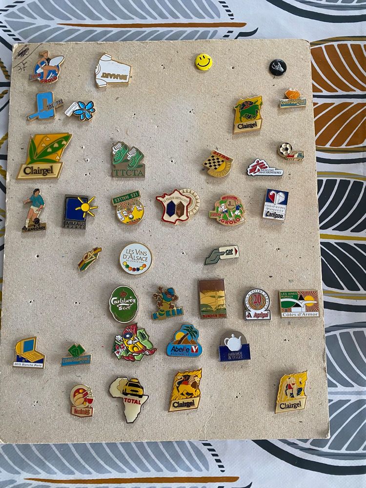 PLANCHE DE 36 PIN S DIVERS VINTAGE 15 Lamballe (22)