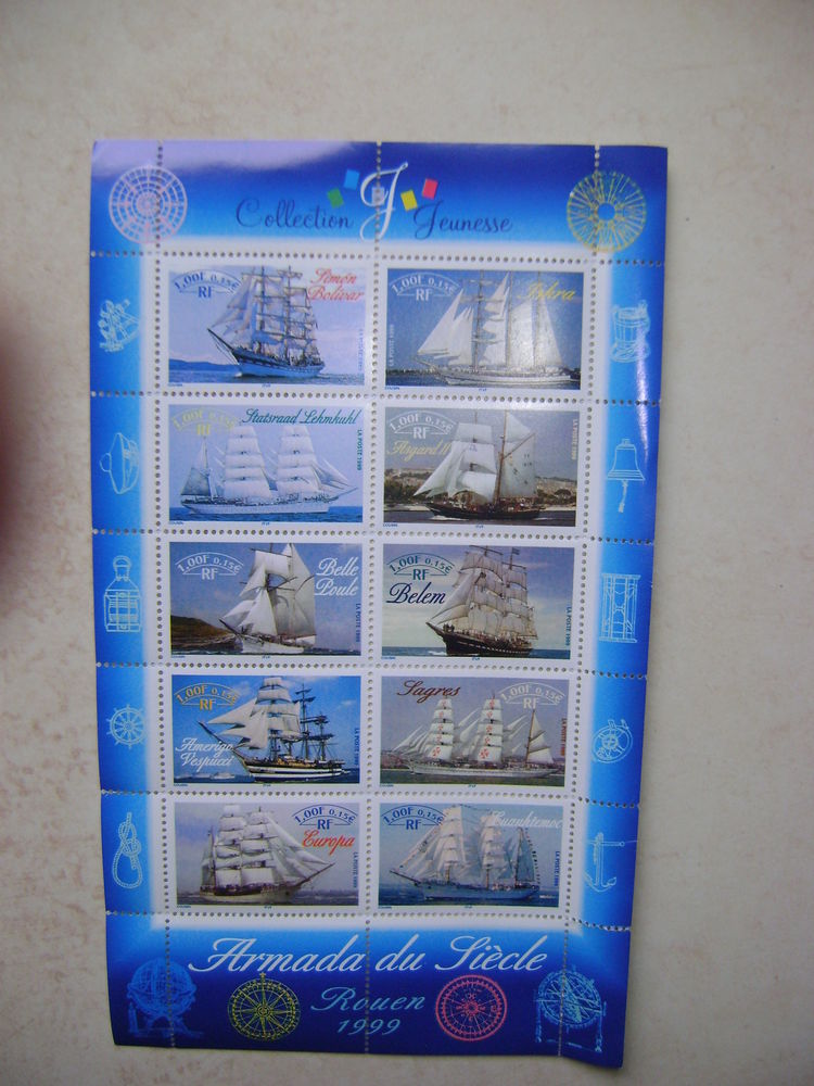 1 planche de timbres-poste 3 Saint-Andr� (66)