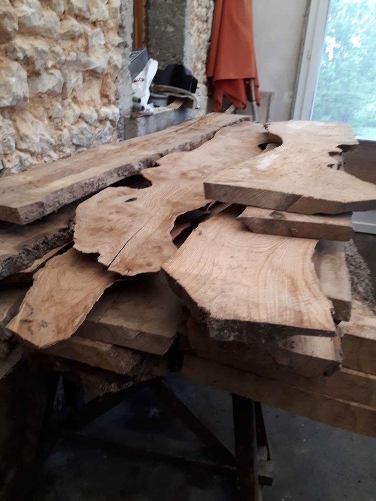 Lot planches et plateaux en Orme tr�s sec 900 Pellevoisin (36)