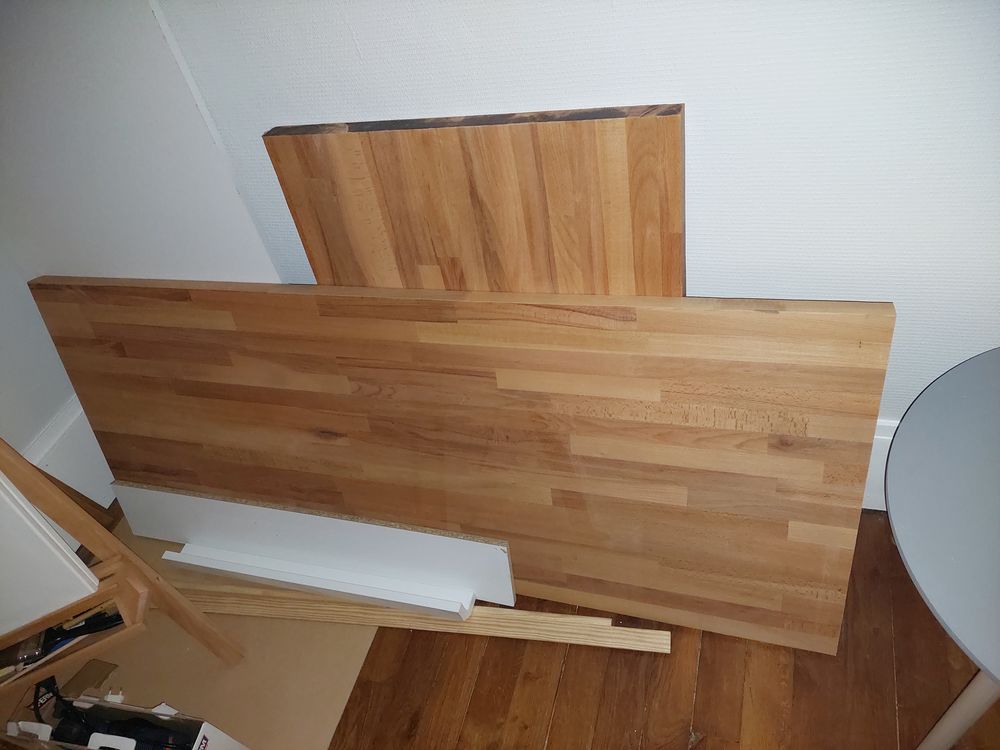 2 plans de travail en h�tre massif 100 Argenteuil (95)