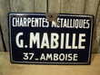  Plaque de Rue Charpentes Métalliques G.Mabille Amboise 70 Amboise (37)