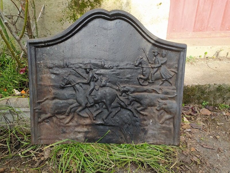 Plaque chemin�e D�cor Chevaux 0 Loches (37)