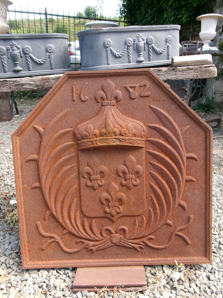 Plaque de chemin�e en fonte 220 Ch�teau-l'�v�que (24)