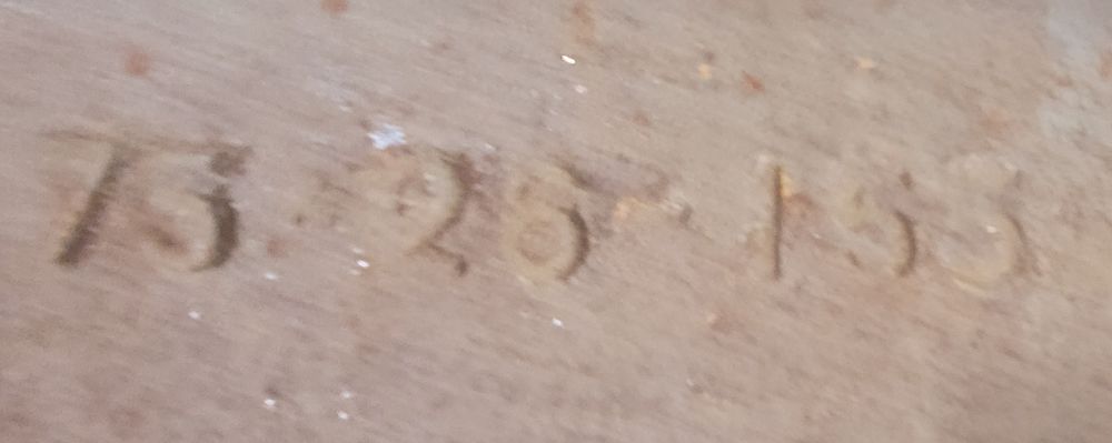 Plaque de chemin�e en fonte 210 La Balme-les-Grottes (38)