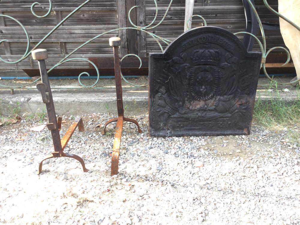 Plaque de chemin�e et paire de chenets 150 Toulouse (31)