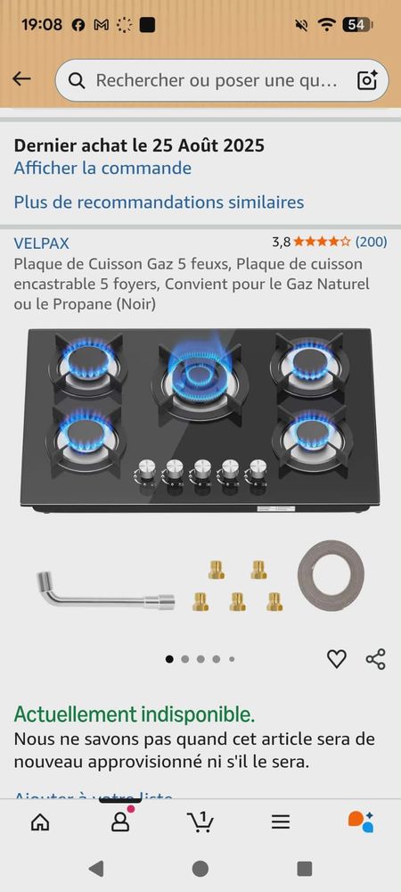 Plaque de cuisson � gaz 90 Stiring-Wendel (57)