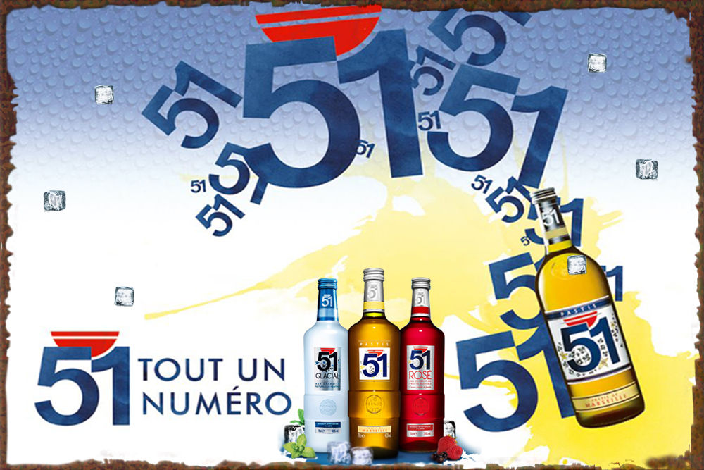 Plaque  deco 30 X 20 M�tal Pastis 51 N�2 6 Sain-Bel (69)