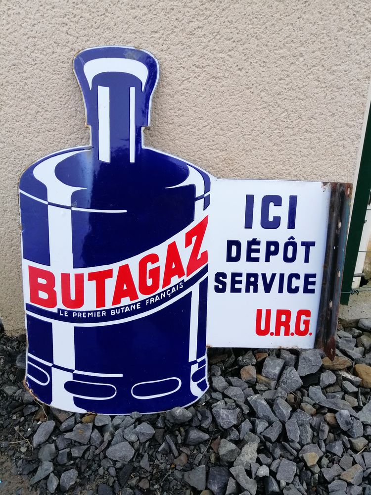 Plaque �maill�e Butagaz 180 Magnac-Laval (87)