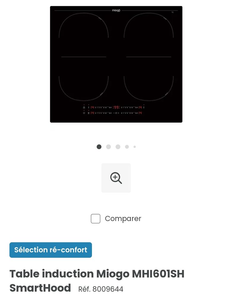 Plaque induction encastrable 4 feux 300 Lille (59)