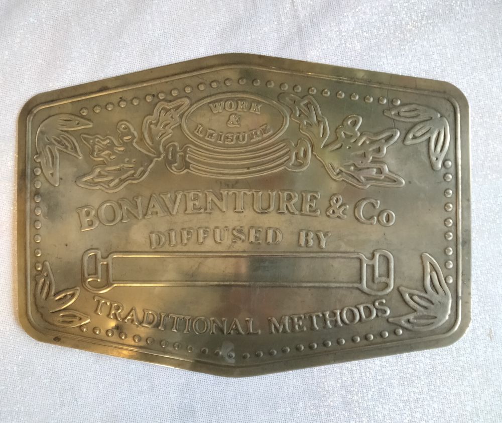 Plaque en laiton Bonaventure. 60 Vierzon (18)