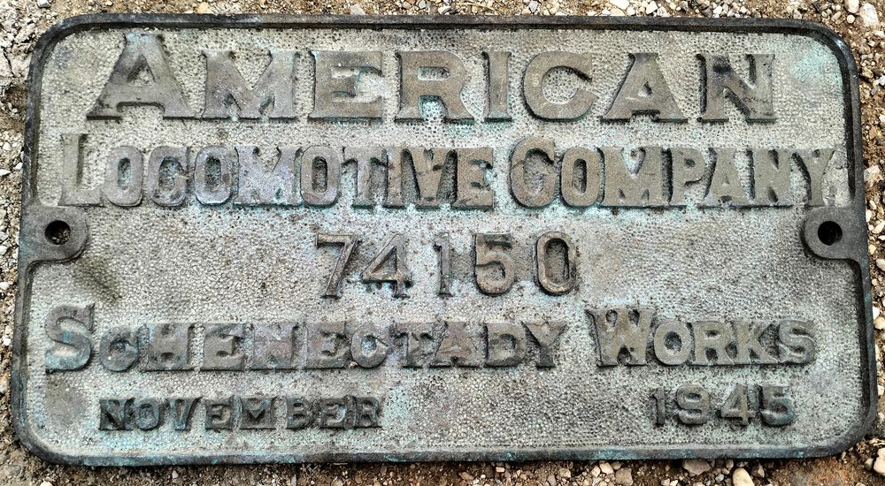 plaque locomotive vapeur 141 R  1945 Mikado 750 Saint-Jean-de-Fos (34)