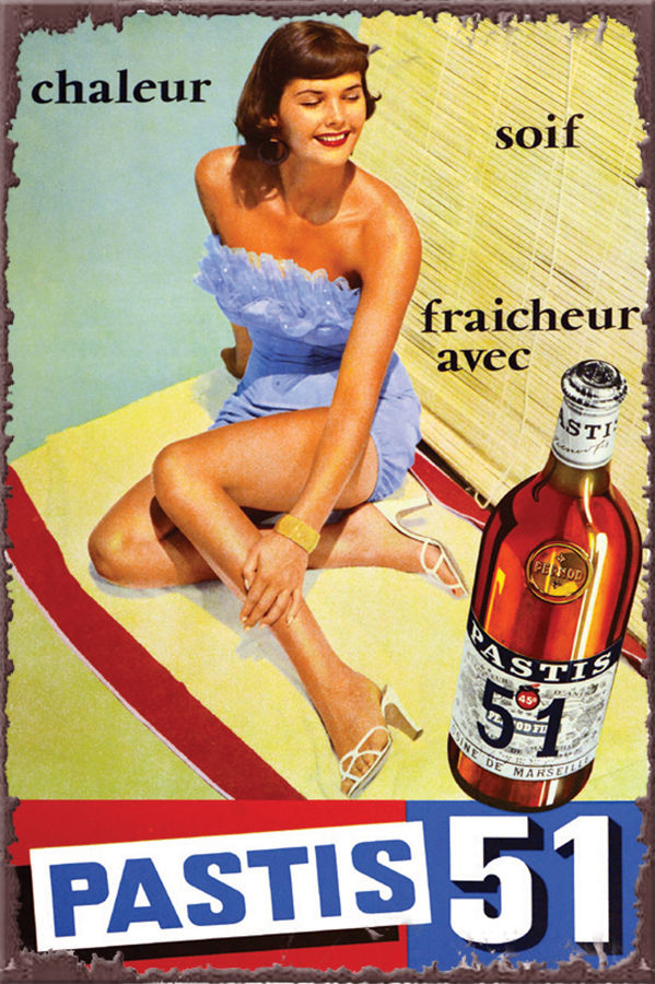  Plaque M�tal D�co Boisson Pastis 51 N�1  30 X 20cm 6 Sain-Bel (69)