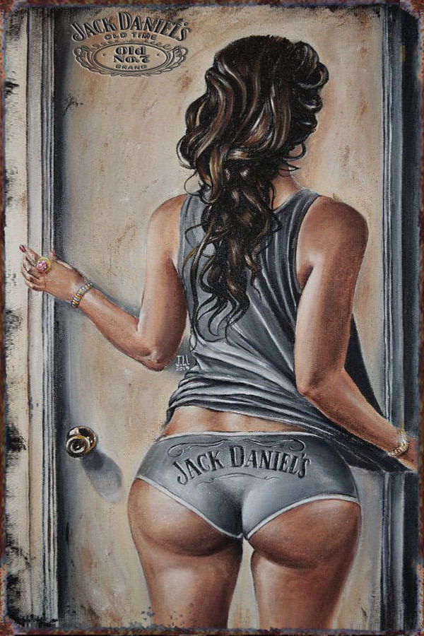 Plaque M�tal d�coration 30 X 20 Boisson Jack Daniel's 10 �12 6 Sain-Bel (69)