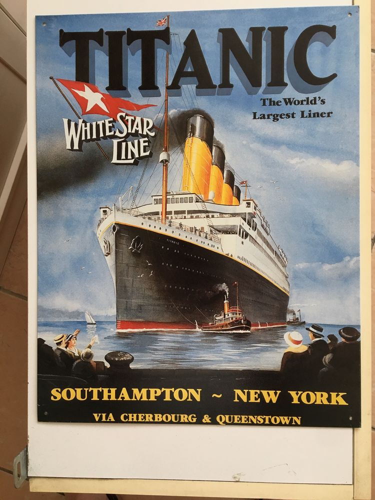 Plaque en m�tal peint TITANIC 30 Nimes (30)