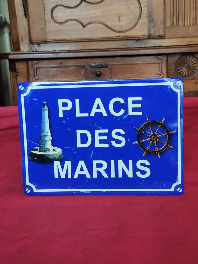 Plaque en m�tal ( place des marins) 10 Avermes (03)