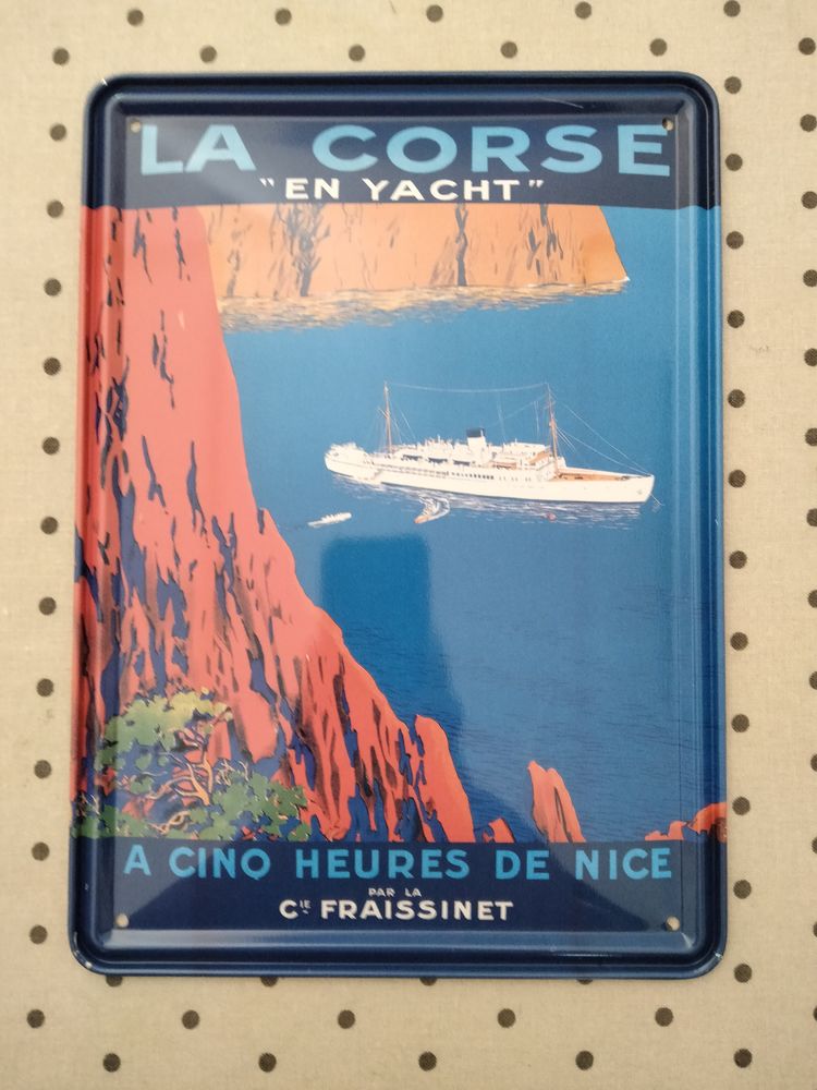 Plaque publicitaire. La Corse. 10 Vierzon (18)