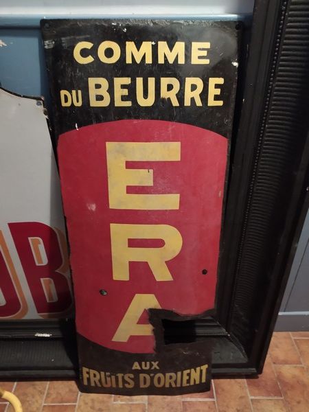 Plaque Publicitaire �maill�e ERA aux Fruits d'Orient 80 Loches (37)