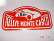 Plaque Rallye Monte- Carlo 2020 2019 