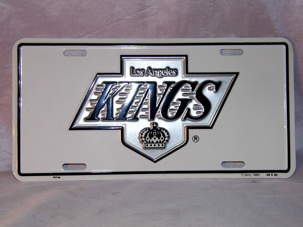 Plaque voiture LOS ANGELES KINGS tole non �maill� vintage 20 Dunkerque (59)