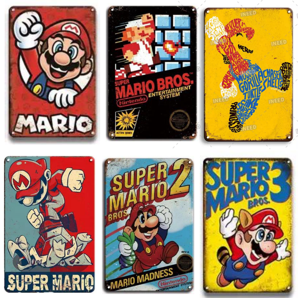 PLAQUES D�CO VINTAGE en M�tal ? MARIO - COLLECTOR 10 Cr�teil (94)