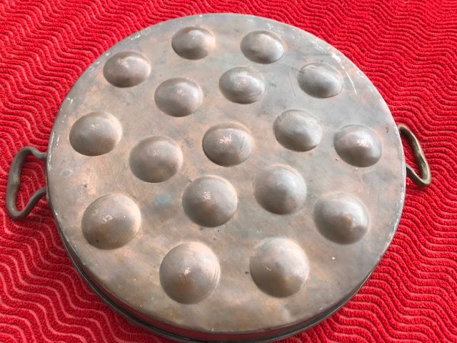 Plat ancien en cuivre 15 Mottier (38)