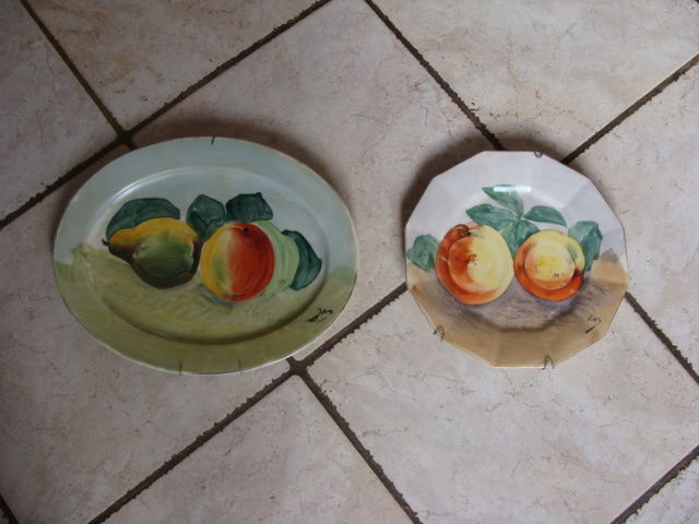 plat et assiette d�cors fruit . 20 Fressin (62)