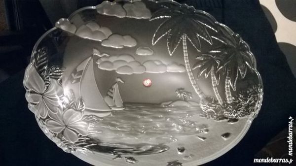 Plat � fruits Cristal allemand 20 Vitry-sur-Seine (94)