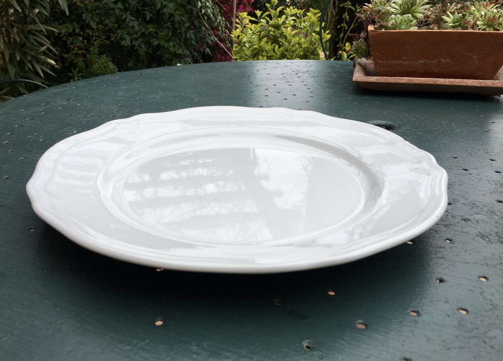 Plat de service vintage en porcelaine blanche (Diam�tre: 29) 9 Merville (31)
