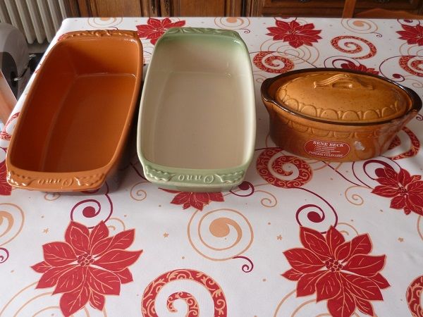 Plat en terre cuite cuisine TV recette viande poisson maison 9 F�ves (57)