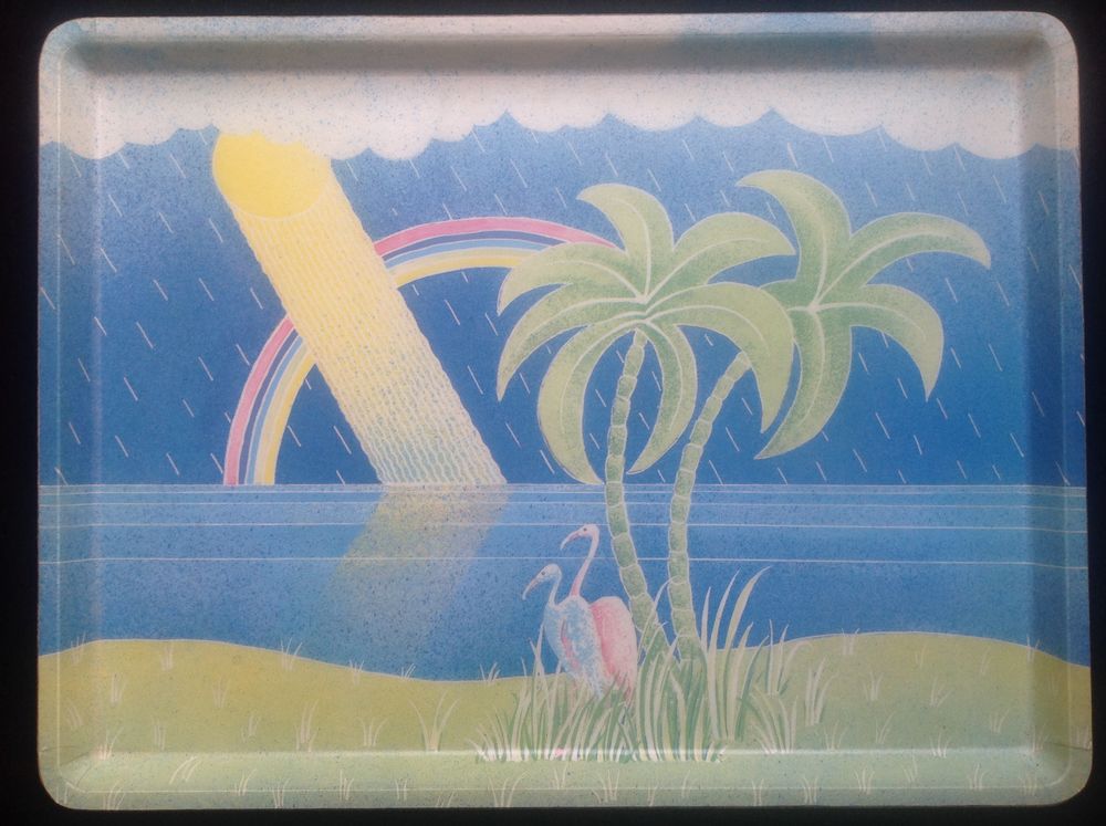 PLATEAU ALPAC en FIBRE de VERRE D�CO TROPICALE Envoi Possibl 25 Tr�gunc (29)