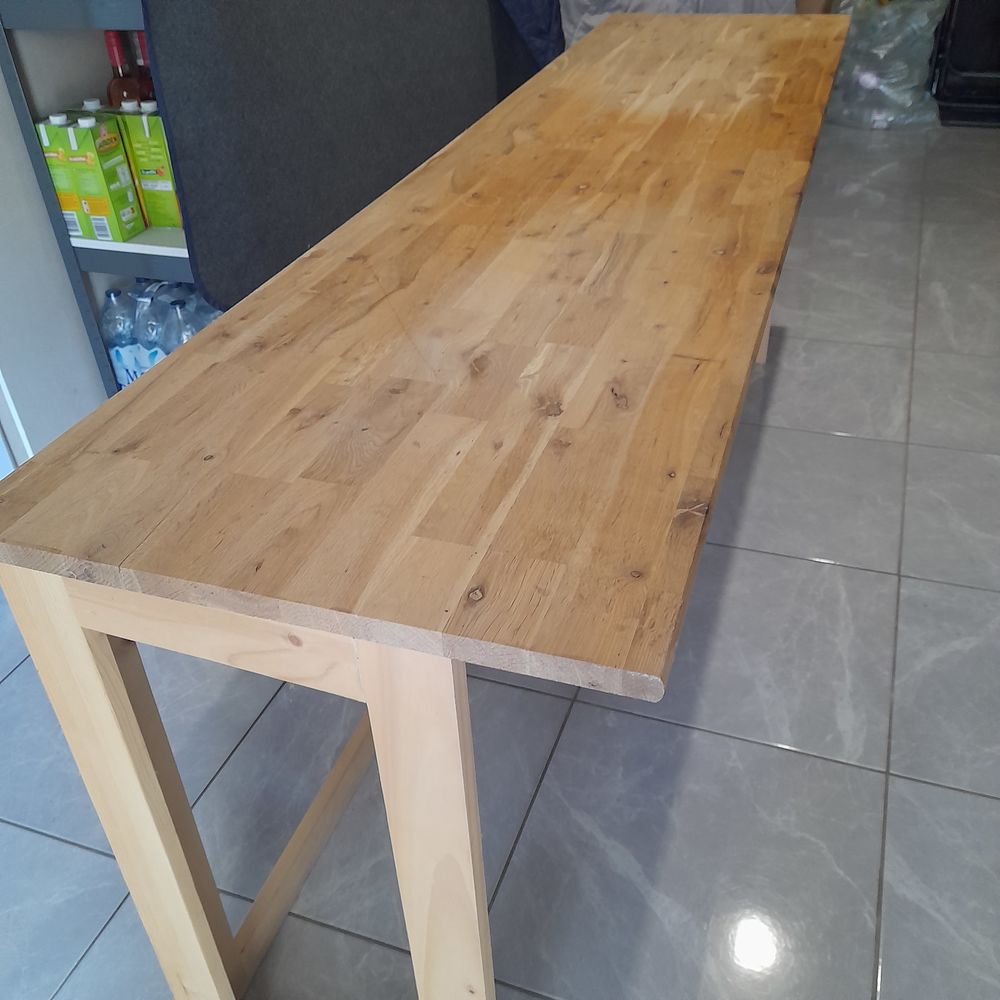 plateau de bureau et tr�teaux en bois. 30 Guitini�res (17)